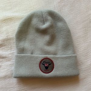 Coors Banquet gray beanie hat